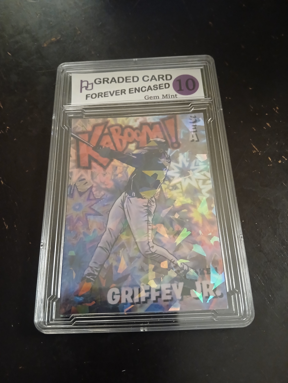 Griffey Jr. Holographic Baseball Card - Kaboom! Custom Novelty Not Orignal